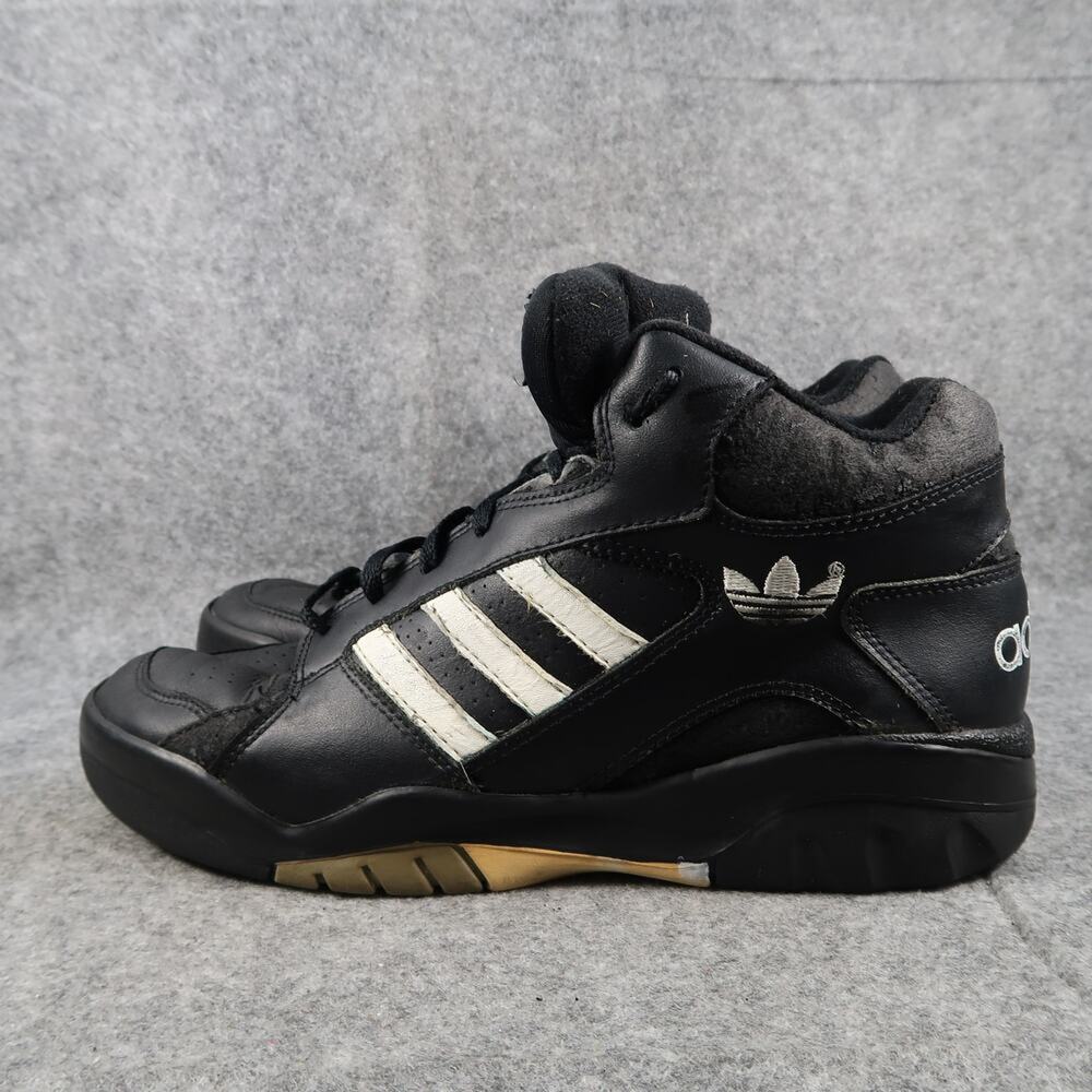 Adidas Century Shoes Mens 9 Sneakers Vintage High Top Black Lace Up Athletic - Picture 4 of 11